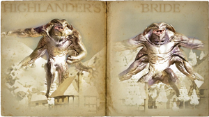 Tarjeta del juego de la Novia del Highlander.