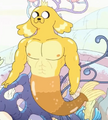 Jake como una sirena en el especial "Juntos de Nuevo"