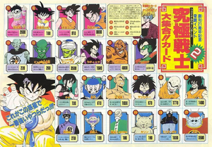 Niveles de Poder en la Weekly Shonen Jump n°31 de 1991.