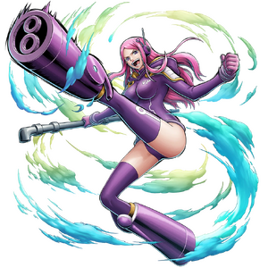 Outfit de Bonney en Egghead en Bounty Rush.