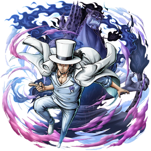 Outfit Post-Timeskip de Lucci en Bounty Rush.