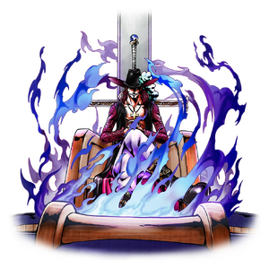 Atuendo normal de Mihawk en Bounty Rush.