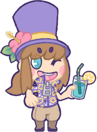 Diseño de Hat Kid en Here Comes Niko