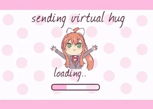 Monika envía un abrazo virtual