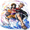 Outfit de Luffy en Onigashima en Bounty Rush.