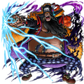 Outfit Post-Timeskip de Barbanegra en Bounty Rush.
