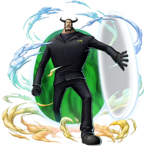 Outfit Pre-Timeskip de Blueno en Bounty Rush.